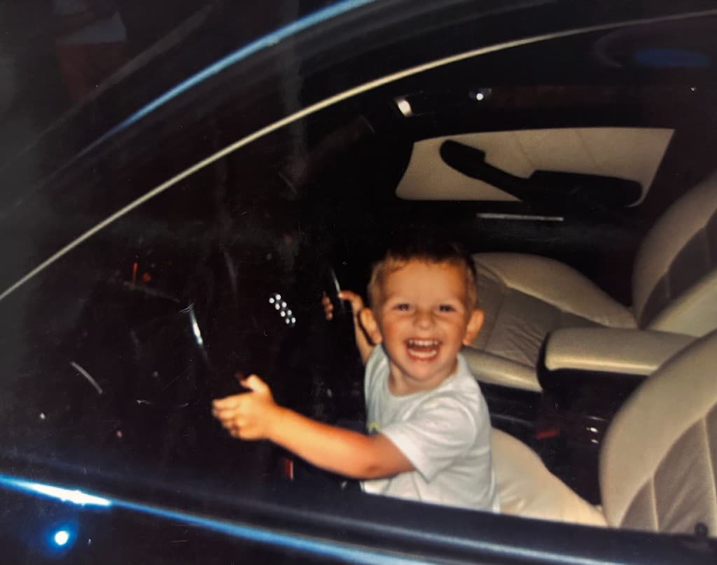 Elion Shahini as a kid